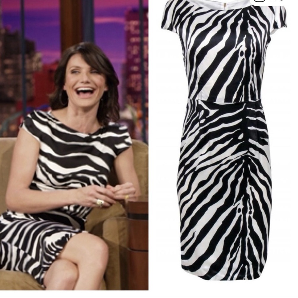 D&G Zebra Print Sheath Dress